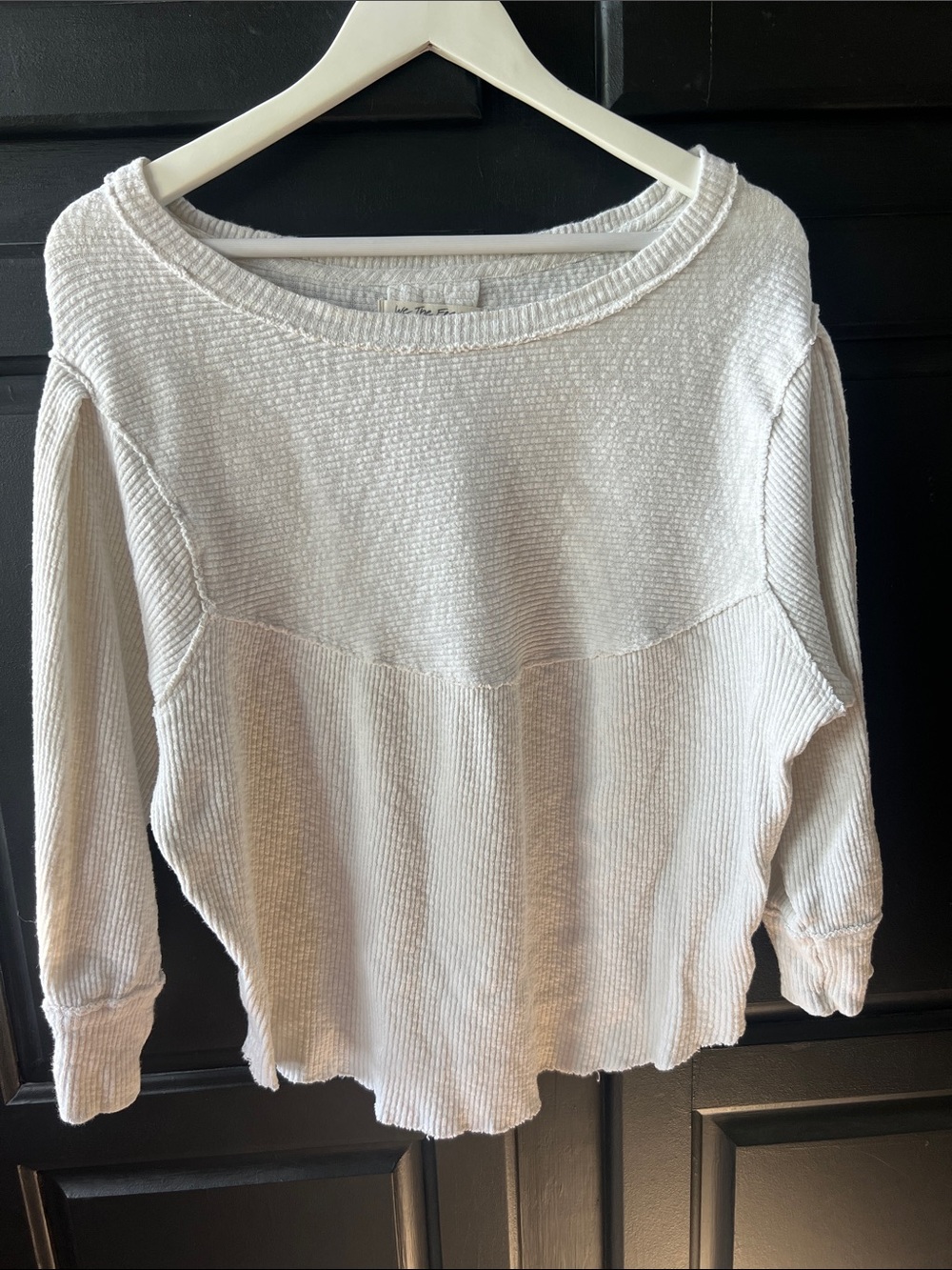 Free People We The Free Oversized Ribbed Long Sleeve XS